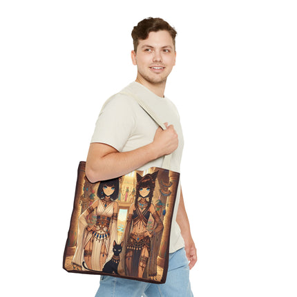 The Egyptian Priestess Cats Tote Bag – Temple Guardians & Ancient Grace