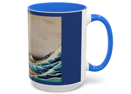 The Great Wave off Kanagawa by Katsushika Hokusai Colorful Mugs (11oz, 15oz)