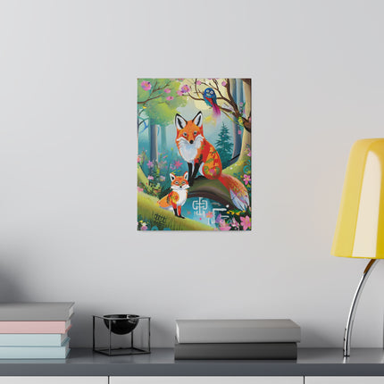 Mischievous Fox Matte Canvas, Stretched, 0.75"