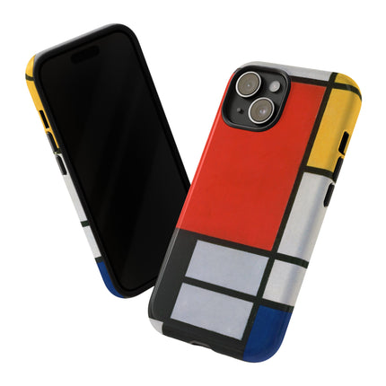 Composition with Red, Yellow, Blue, and Black by Piet Mondrian Phone Cases