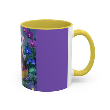 The Ladies Of The Moonlit Garden Colorful Mugs – Art Deco Floral Elegance