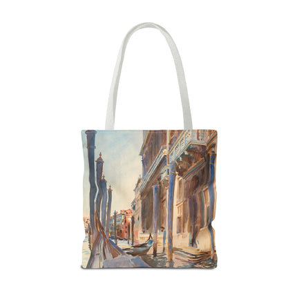Gondola Moorings on the Grand Canal by John Singer Sargent Tote Bag (AOP)