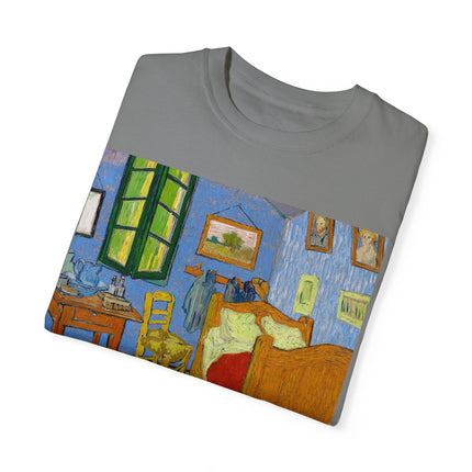 The Bedroom by Vincent van Gogh Unisex Garment-Dyed T-shirt