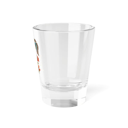 Blue Butterflies and Pomegranate by Maria Sibylla Merian Shot Glass, 1.5oz