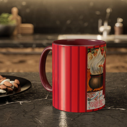 The Hallowe'en Cauldron In the Firelight's Gleam Colorful Mugs (11oz, 15oz)