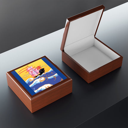Golden Seas and Whimsical Dreams Jewelry Box