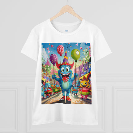 Monster Parade Madness Women's Midweight Cotton Tee