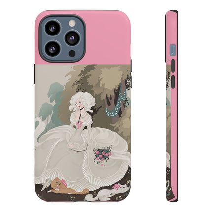 Rococo Garden Reader Phone Case – Whimsical Elegance & Timeless Charm