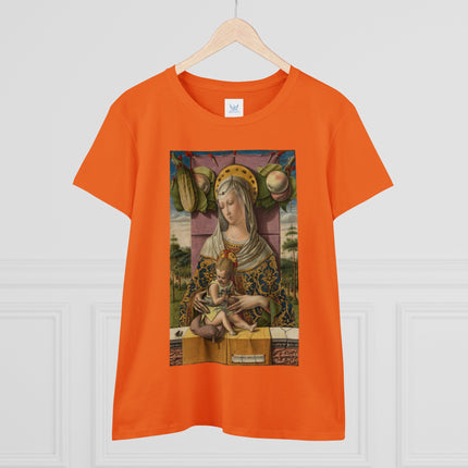 Madonna and Child by Carlo Crivelli Women's Midweight Cotton Tee