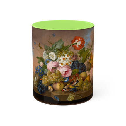 Floral Still Life by Franz Xaver Petter Colorful Mugs, 11oz