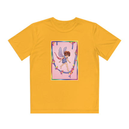 A Playful Fairy Jumps Rope Youth Competitor Tee – Magical Motion & Whimsical Joy