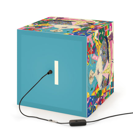 🎀✨ The Christmas Court Of Joy Light Cube Lamp – Art Deco Holiday Fantasy