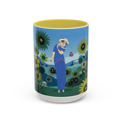 The Secret Language Of Flowers Colorful Mugs – Art Deco Botanical Elegance