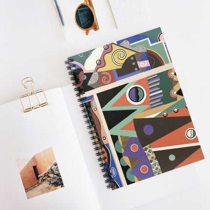 Collection decors et couleurs Pl.03 by Georges Valmiers Spiral Notebook - Ruled Line