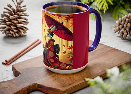 Theatrical Harvest Rabbit Colorful Mugs (11oz, 15oz)