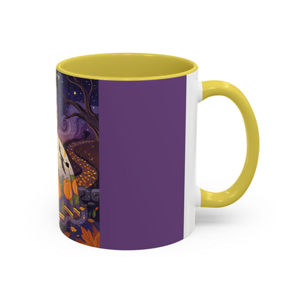 🎃🌙 The Pumpkin Moon Dress Colorful Mug – Whimsical Halloween Fashion