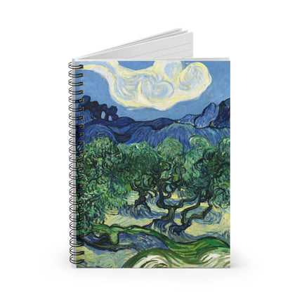 Olive Trees by Vincent Van Gogh Spiral Notebook - Ruled Line