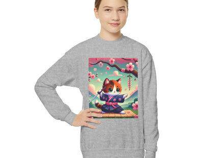 Samurai Kitten Youth Crewneck Sweatshirt