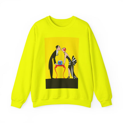 A Moment of Elegance: A Passionate Embrace Amidst Golden Splendor Heavy Blend™ Crewneck Sweatshirt