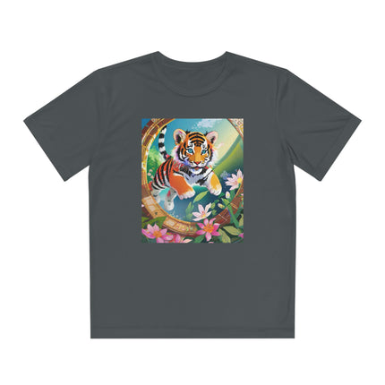 Majestic Tiger Cub Youth Competitor Tee – Courage, Adventure & Fiery Spirit