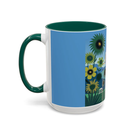 The Secret Language Of Flowers Colorful Mugs – Art Deco Botanical Elegance