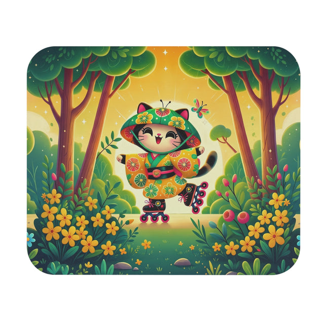 Firefly Dance on Wheels Mouse Pad – Joyful Glow & Playful Movement