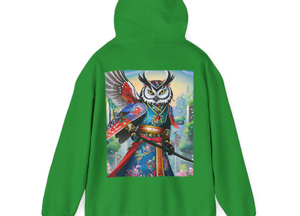 Cyberpunk Samurai Owl – Heavy Blend™ Hooded Sweatshirt