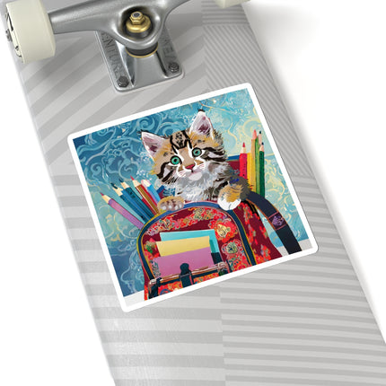 Whiskered Wanderings Kiss-Cut Stickers (4 Sizes)