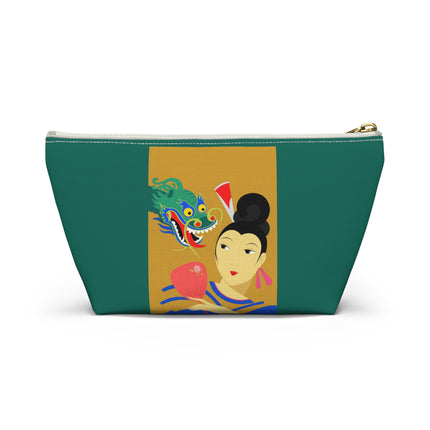 Dragon Fan Cosmetic Bag – Bold Chinese Fantasy & Elegant Strength