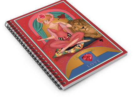 July & Ruby (from the Gem Series) by Sofia Chiostri Spiral Notebook - Ruled Line