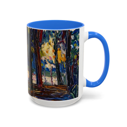 In the Park of St. Cloud by Wassily Kandinsky Colorful Mugs (11oz, 15oz)
