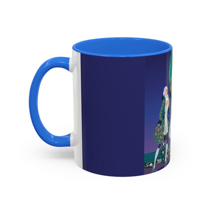 Moonlit Garden Waltz Colorful Mug (11oz, 15oz) – Rococo Romance, Garden Elegance & Enchanted Dance