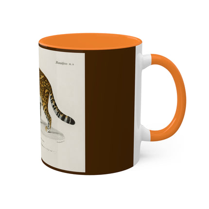Jaguar by Charles Dessalines D' Orbigny Colorful Mugs, 11oz
