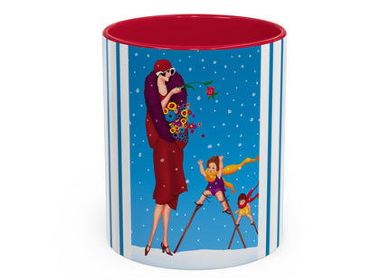 Snowfall & Couture Colorful Mugs (11oz, 15oz)