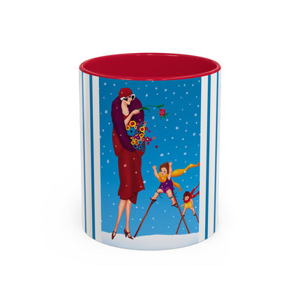 Snowfall & Couture Colorful Mugs (11oz, 15oz)