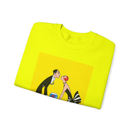 A Moment of Elegance: A Passionate Embrace Amidst Golden Splendor Heavy Blend™ Crewneck Sweatshirt
