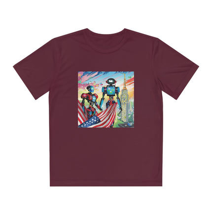 High Fashion Cyberpunk CIA Robots Youth Competitor Tee