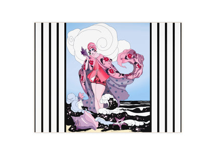 Goddess of the Swirling Sea Ceramic Tile