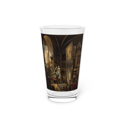 Raphael and his Muse in the Atelier by Vincenzo Abbati Glass, 16oz