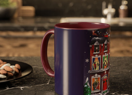 A Christmas Eve Celebration Colorful Mugs (11oz, 15oz)