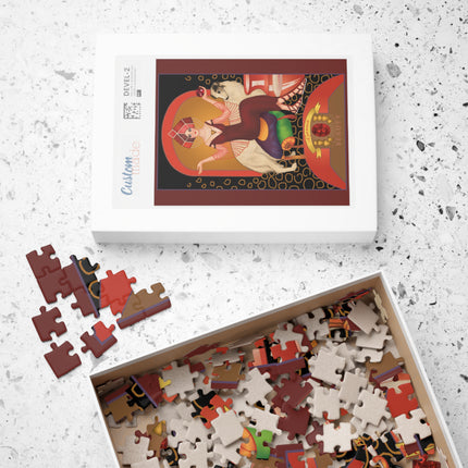 January & Garnet (from the Gem Series) by Sofia Chiostri Puzzle (110, 252, 500-piece)