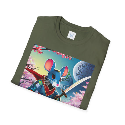 Cyber Samurai Rat Softstyle T-Shirt