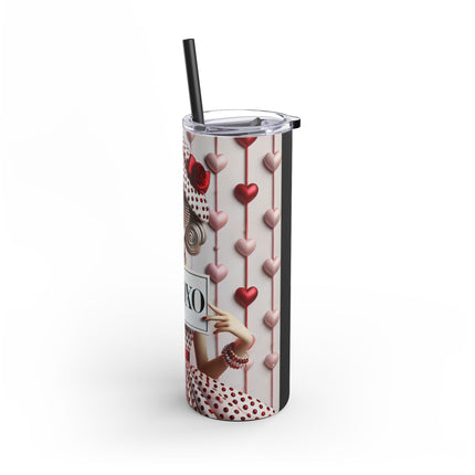 Fashionably Yours, XOXO Skinny Matte Tumbler, 20oz