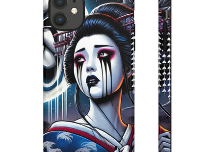 Geisha’s Black Ink Tears Phone Cases