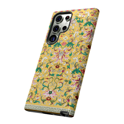 Yellow Botanical Pattern by Owen Jones Phone Cases