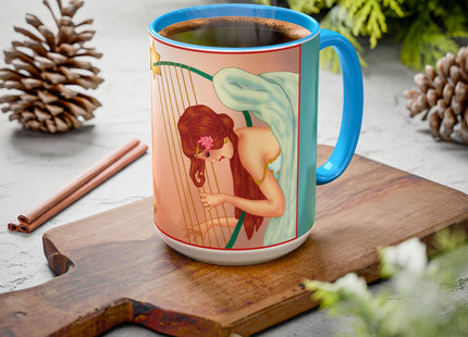 Heavenly Angel Duet Colorful Mugs (11oz, 15oz)