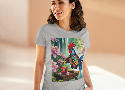 Cyberpunk Rooster Cotton Tee