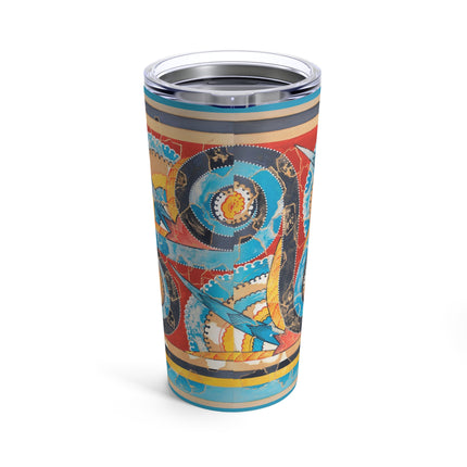 Reproduction of S-Spiral Frieze by Emile Gilliéron Tumbler 20oz