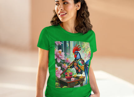 Cyberpunk Rooster Cotton Tee