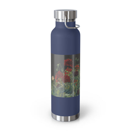 Poppies (A Study of Poppies for Carnation, Lily, Lily, Rose) by John Singer Sargent Copper Vacuum Insulated Bottle, 22oz